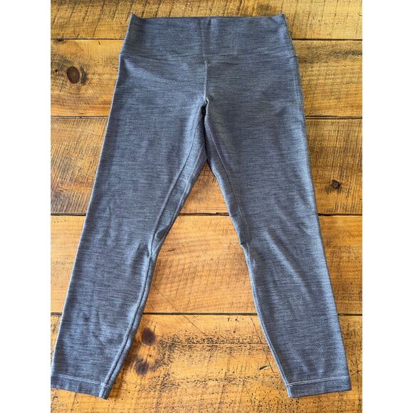 Lululemon Align Pant II Heathered Gray Soft Sweat Wicking Yoga Leggings 12 - Picture 1 of 9